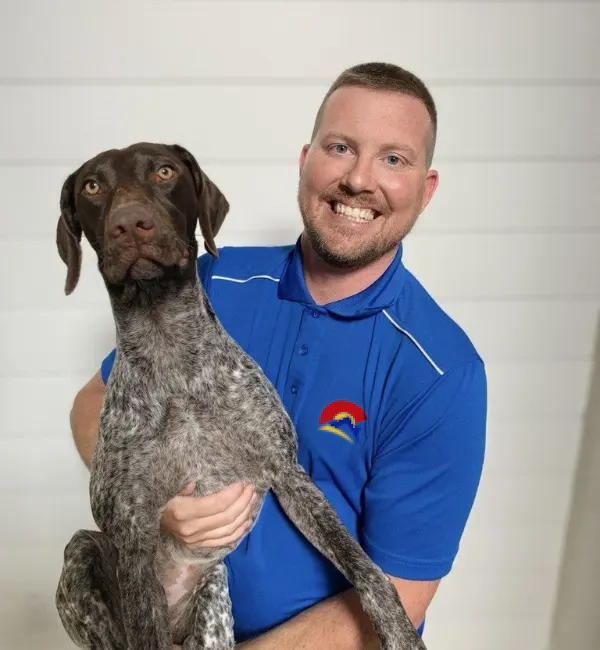 Casey and the dog Hazel